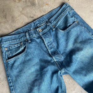Retro Vintage Blue Washed Levi 501’s
